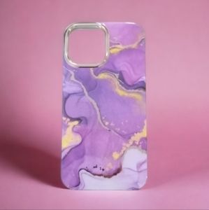 IPhone 13 Pro Max Protective Case   - Purple & Gold